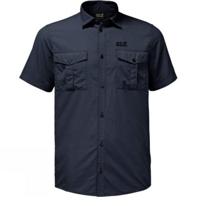 Camisa Jack Wolfskin Atacama Hombre - Azul Marino - Chile EZJ680752